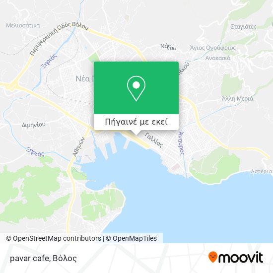 pavar cafe χάρτης