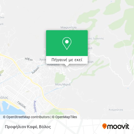 Προφήλιον Καφέ χάρτης