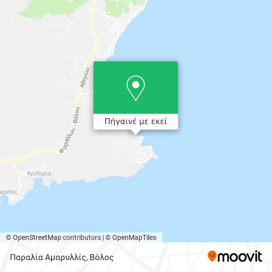 Παραλία Αμαρυλλίς χάρτης