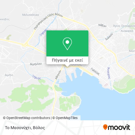 Το Μεσονύχτι χάρτης