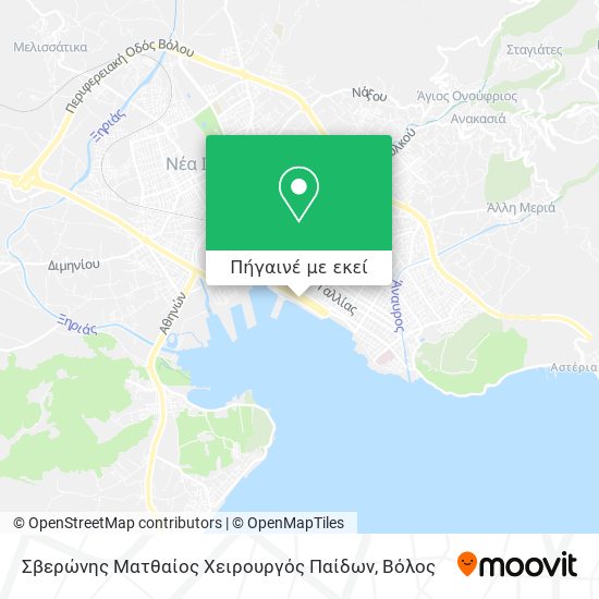 Σβερώνης Ματθαίος Χειρουργός Παίδων χάρτης