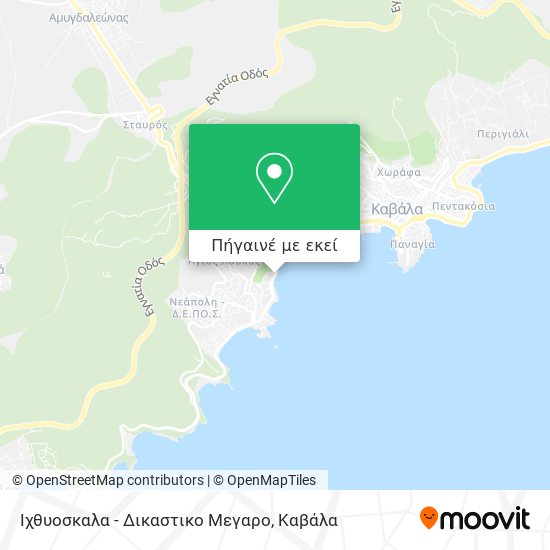 Ιχθυοσκαλα - Δικαστικο Μεγαρο χάρτης