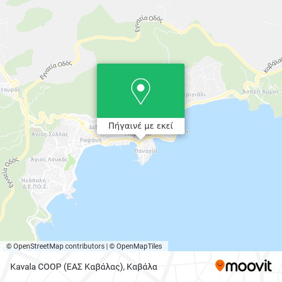 Kavala COOP (ΕΑΣ Καβάλας) χάρτης