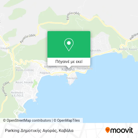 Parking Δημοτικής Αγοράς χάρτης