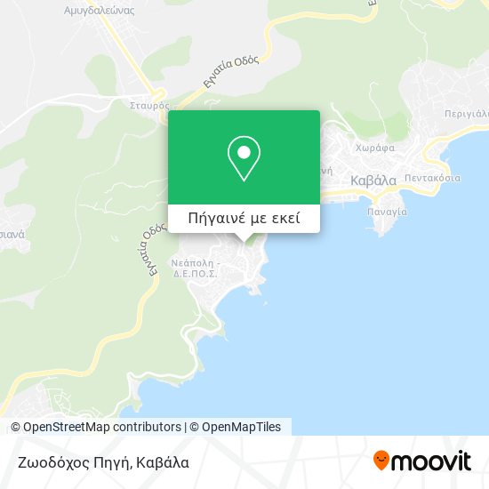 Ζωοδόχος Πηγή χάρτης