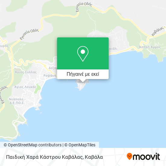 Παιδική Χαρά Κάστρου Καβάλας χάρτης