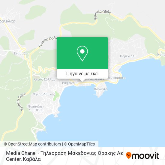Media Chanel - Τηλεοραση Μακεδονιας Θρακης Αε Center χάρτης