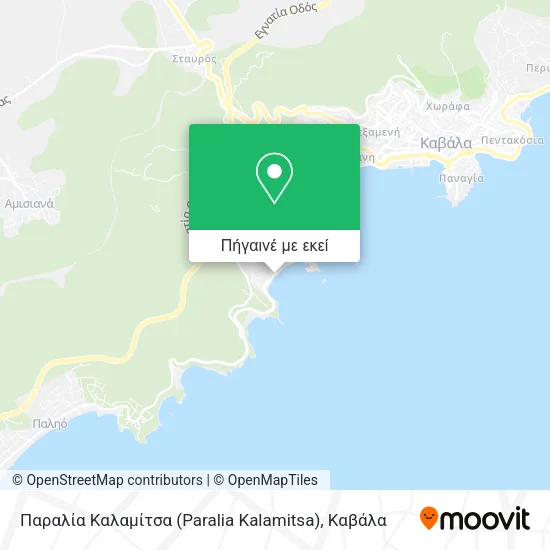 Παραλία Καλαμίτσα (Paralia Kalamitsa) χάρτης