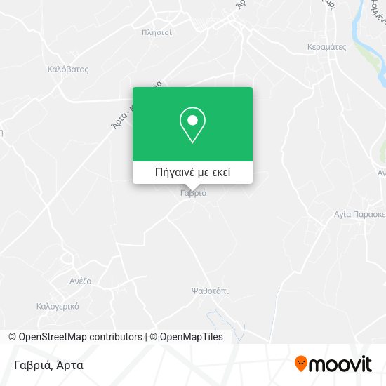 Γαβριά χάρτης