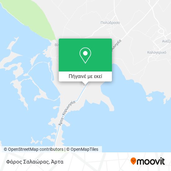Φάρος Σαλαώρας χάρτης
