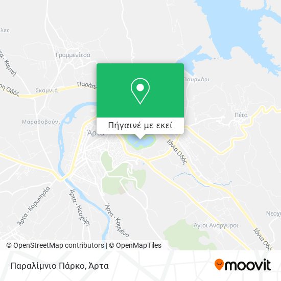 Παραλίμνιο Πάρκο χάρτης