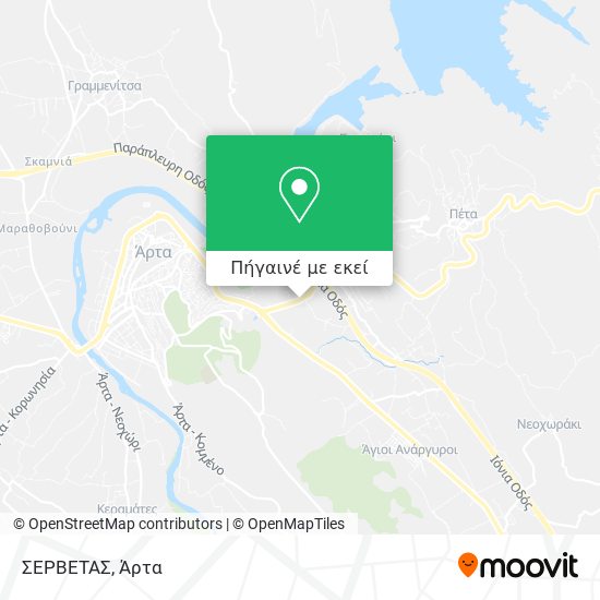 ΣΕΡΒΕΤΑΣ χάρτης