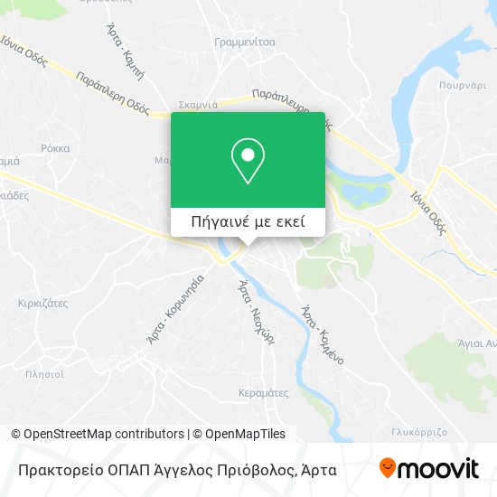 Πρακτορείο ΟΠΑΠ Άγγελος Πριόβολος χάρτης