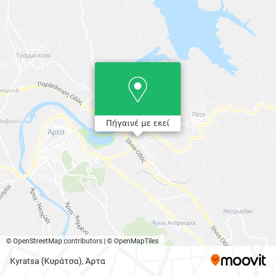 Kyratsa (Κυράτσα) χάρτης
