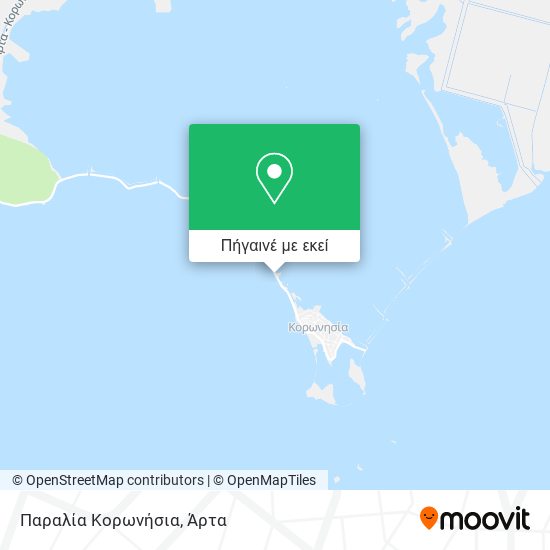 Παραλία Κορωνήσια χάρτης