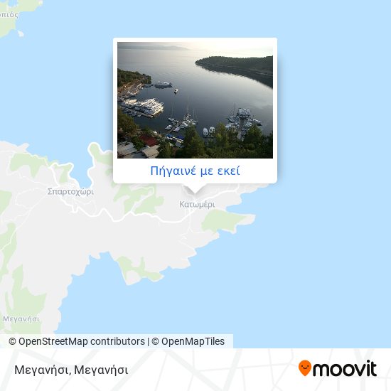 Μεγανήσι χάρτης