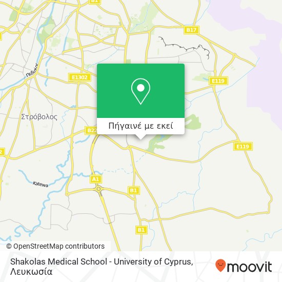 Shakolas Medical School - University of Cyprus χάρτης