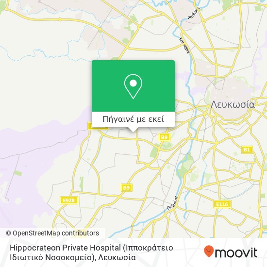 Hippocrateon Private Hospital (Ιπποκράτειο Ιδιωτικό Νοσοκομείο) χάρτης