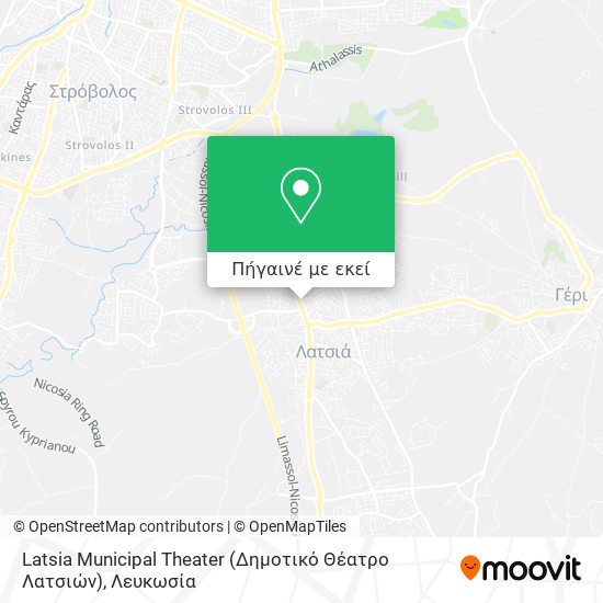 Latsia Municipal Theater (Δημοτικό Θέατρο Λατσιών) χάρτης