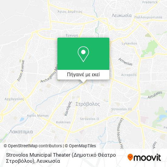 Strovolos Municipal Theater (Δημοτικό Θέατρο Στροβόλου) χάρτης