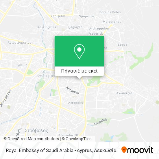 Royal Embassy of Saudi Arabia - cyprus χάρτης