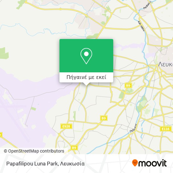 Papafilipou Luna Park χάρτης