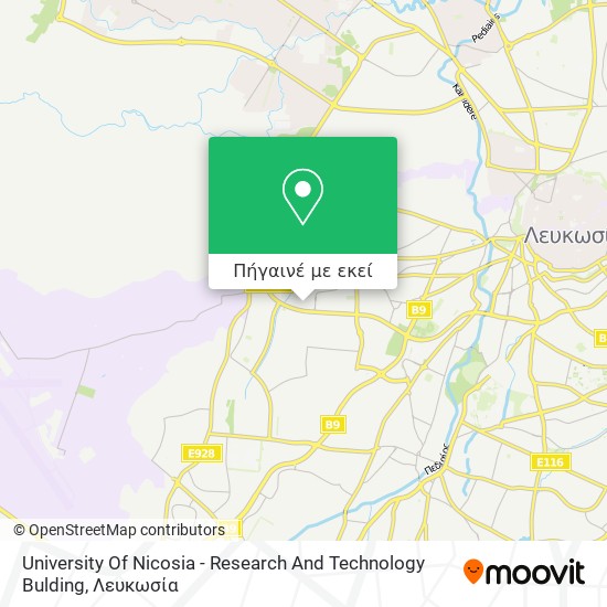 University Of Nicosia - Research And Technology Bulding χάρτης