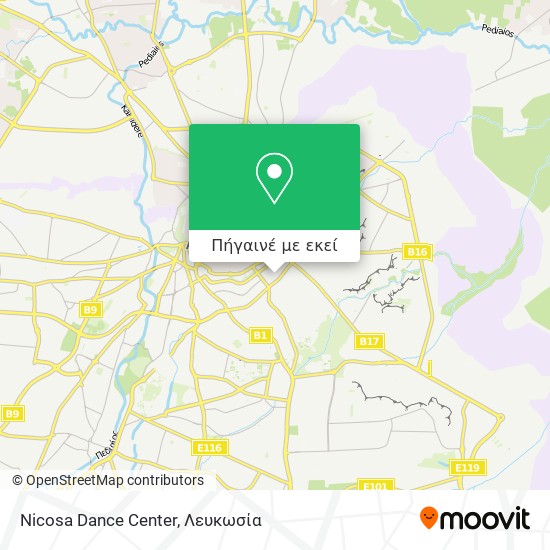 Nicosa Dance Center χάρτης