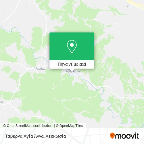 Ταβέρνα Αγία Άννα χάρτης