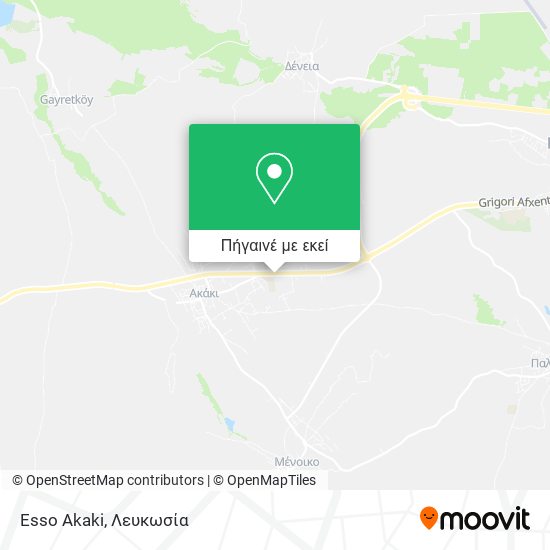 Esso Akaki χάρτης