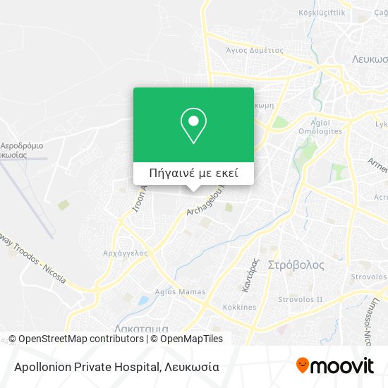 Apollonion Private Hospital χάρτης