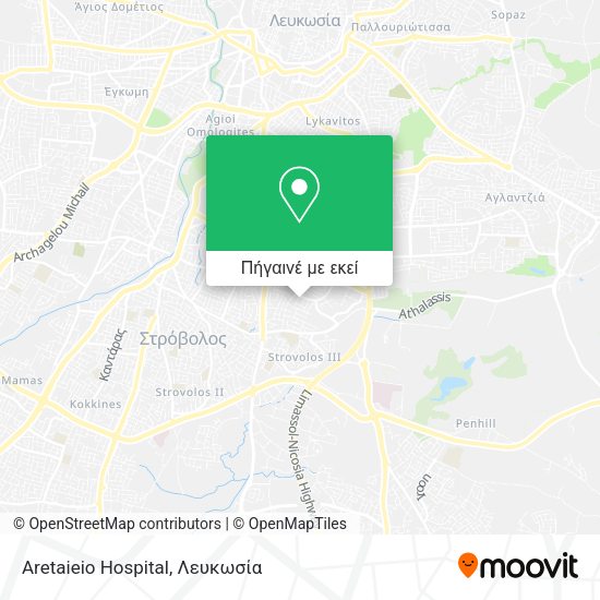 Aretaieio Hospital χάρτης