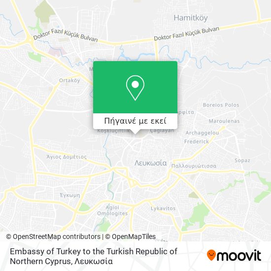 Embassy of Turkey to the Turkish Republic of Northern Cyprus χάρτης