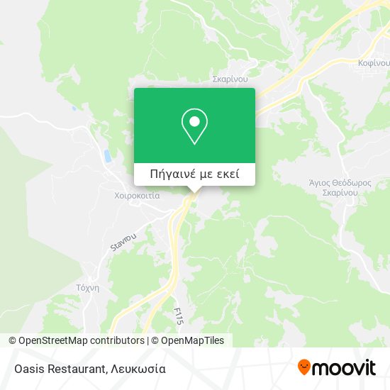 Oasis Restaurant χάρτης