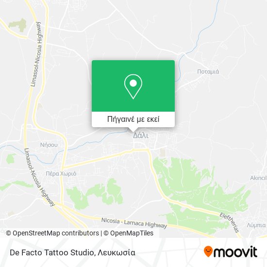 De Facto Tattoo Studio χάρτης