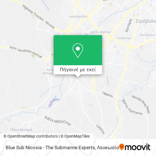 Blue Sub Nicosia - The Submarine Experts χάρτης