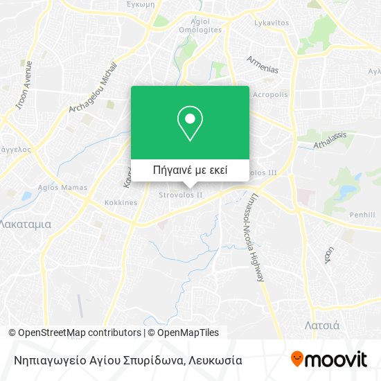Νηπιαγωγείο Αγίου Σπυρίδωνα χάρτης