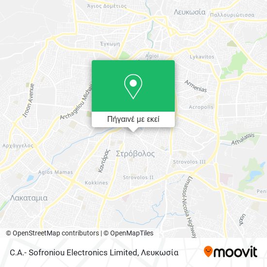 C.A.- Sofroniou Electronics Limited χάρτης