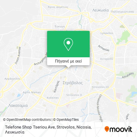 Telefone Shop Tseriou Ave, Strovolos, Nicosia χάρτης