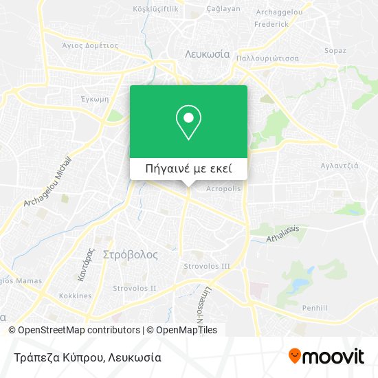 Τράπεζα Κύπρου χάρτης