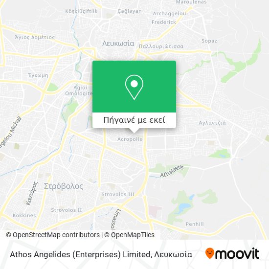 Athos Angelides (Enterprises) Limited χάρτης