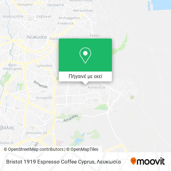 Bristot 1919 Espresso Coffee Cyprus χάρτης