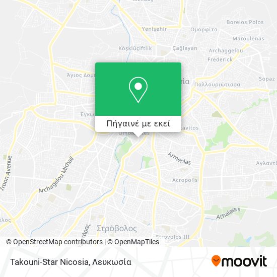 Takouni-Star Nicosia χάρτης