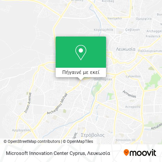 Microsoft Innovation Center Cyprus χάρτης