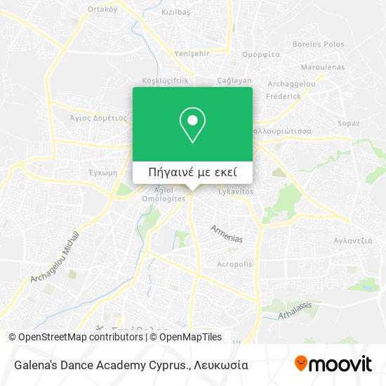 Galena's Dance Academy Cyprus. χάρτης