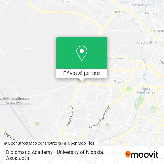 Diplomatic Academy - University of Nicosia χάρτης