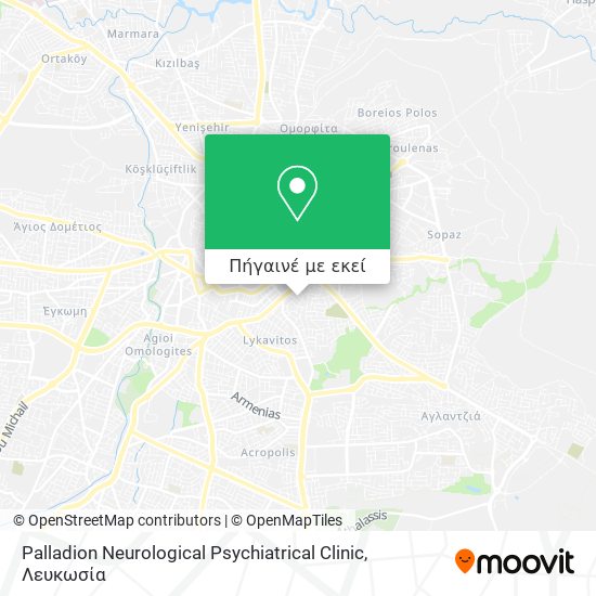 Palladion Neurological Psychiatrical Clinic χάρτης