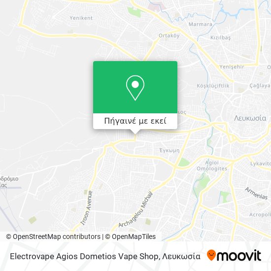 Electrovape Agios Dometios Vape Shop χάρτης