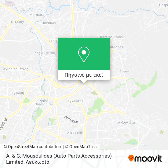 A. & C. Mousoulides (Auto Parts Accessories) Limited χάρτης