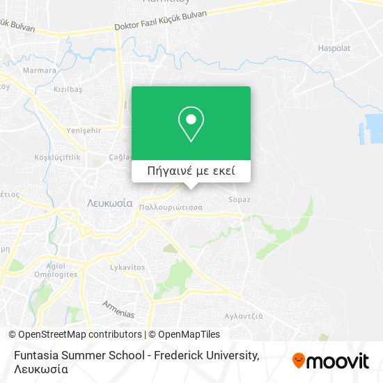 Funtasia Summer School - Frederick University χάρτης